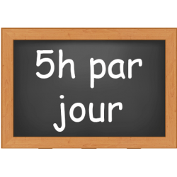 4 J / semaine : 5H de...