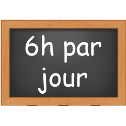5 j semaine 6h de présence...