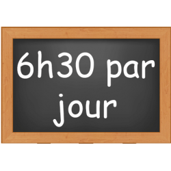 4 j semaine 6h30 de...