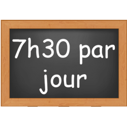 4 J / semaine : 7H30 de...