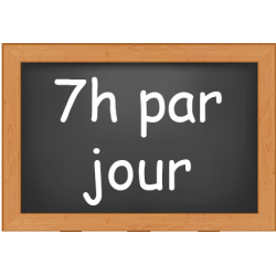 3 J / semaine : 7H de...