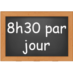3 J / semaine : 8H30 de...