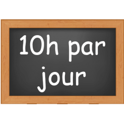 2 J / semaine : 10H de...