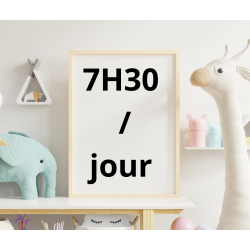 4 J / semaine : 7H30 de...