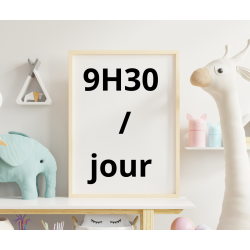 4 J / semaine : 9H30 de...